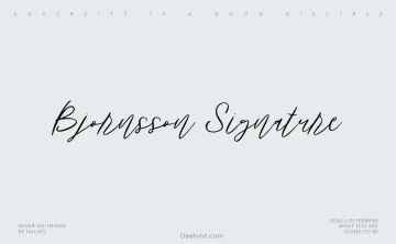 Bjornsson Signature Font
