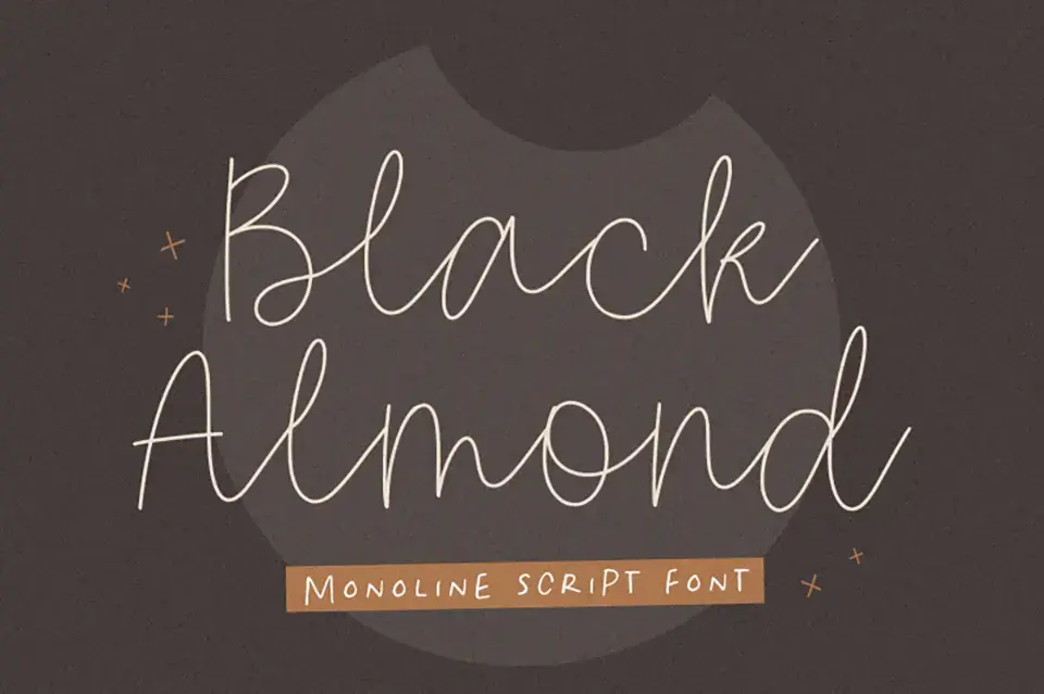 Black Almond Font