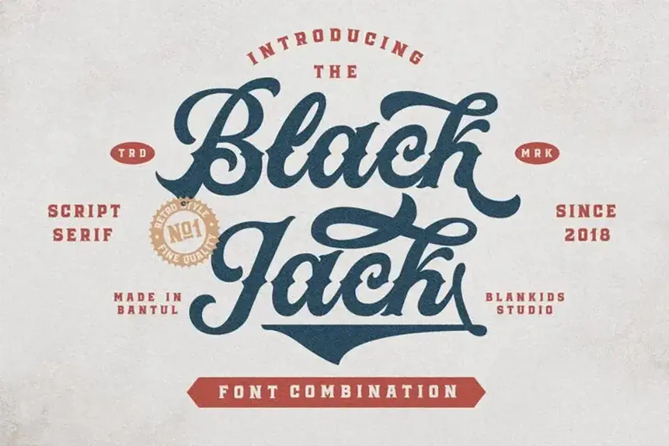 Black Jack Script Font