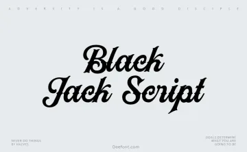 Black Jack Script Font