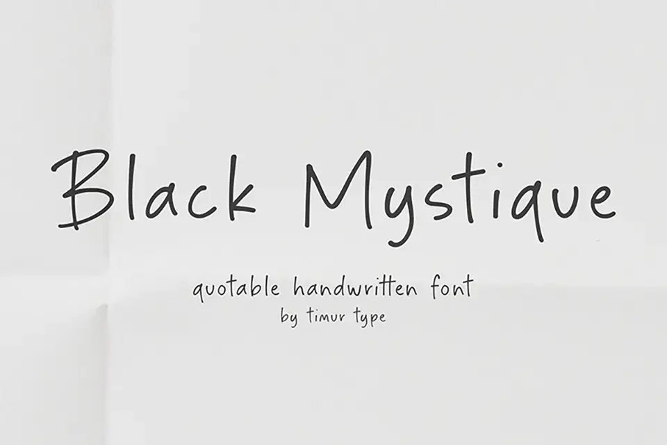 Black Mystique Font