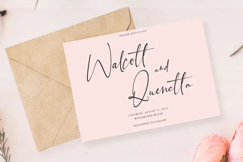 Black Pink Signature Font