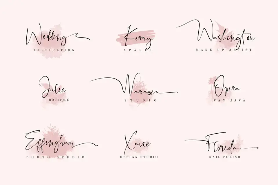 Black Pink Signature Font