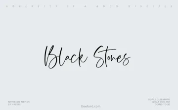 Black Stones Font