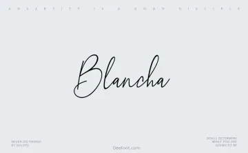 Blancha Font