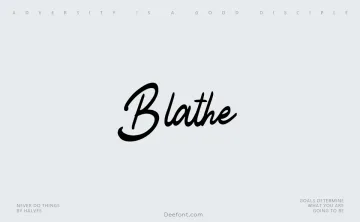 Blathe Font