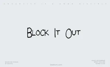 Block It Out Font