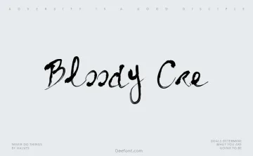 Bloody Cre Font