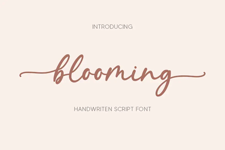 Blooming Font