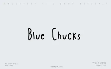 Blue Chucks Font