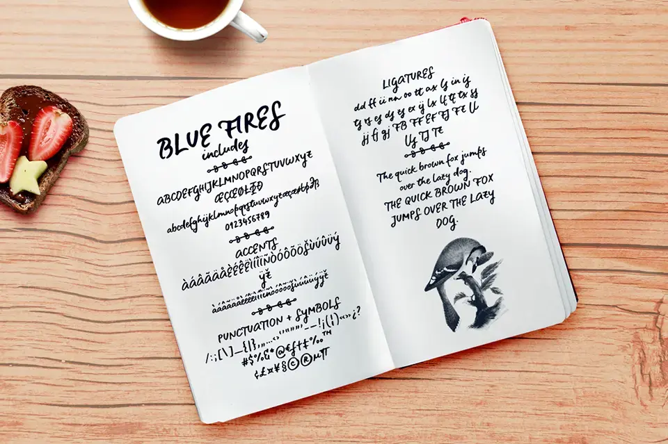 Blue Fires Font