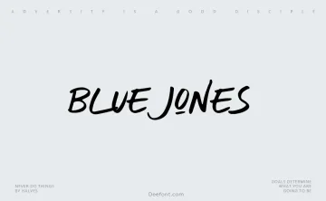 Blue Jones Font