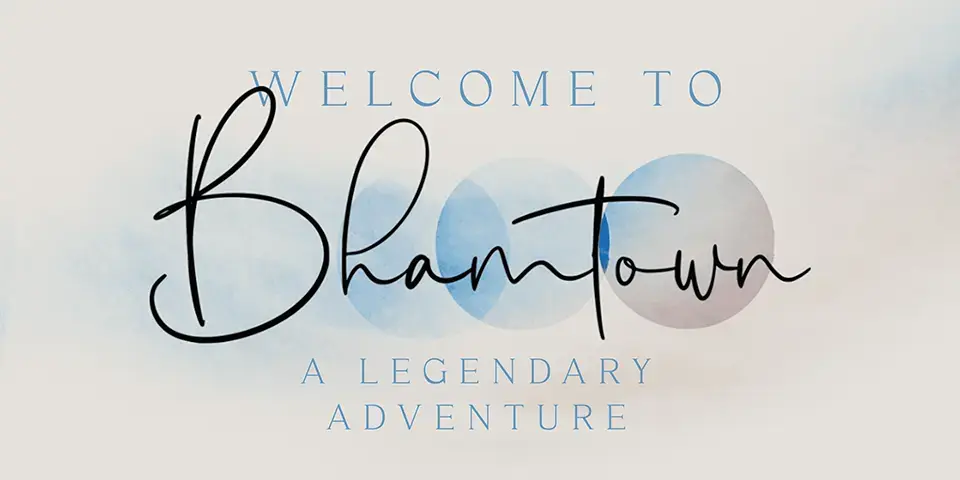 Blue Signature Font