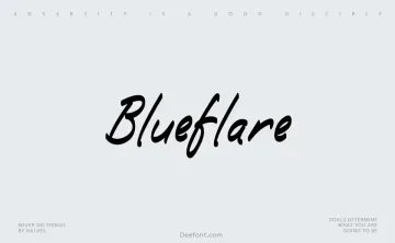 Blueflare Font