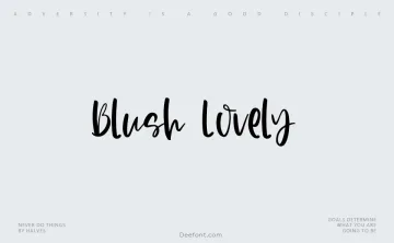 Blush Lovely Font