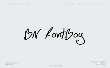 BN FontBoy Font