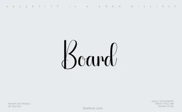 Board Font