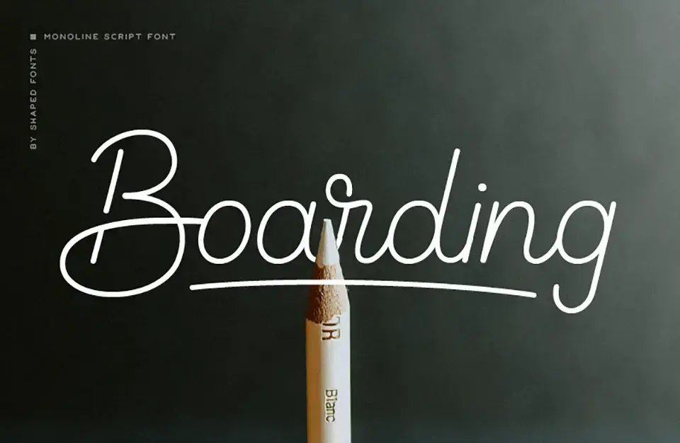 Boarding Font