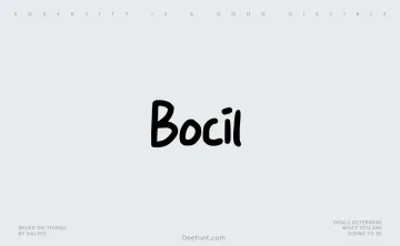 Bocil Font