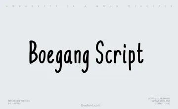Boegang Script Font