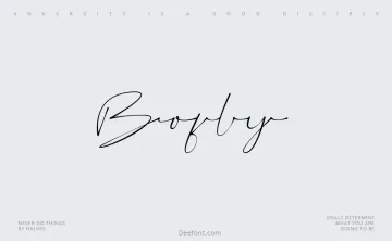 Bofly Font