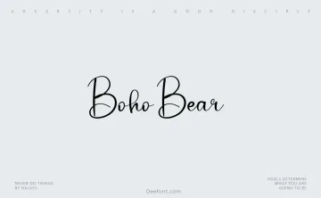 Boho Bear Font