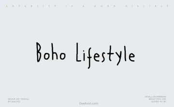 Boho Lifestyle Font