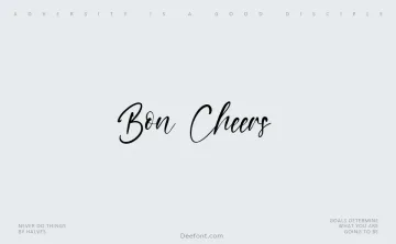 Bon Cheers Font