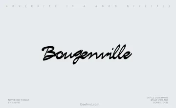 Bougenville Font