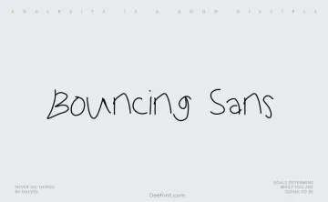 Bouncing Sans Font