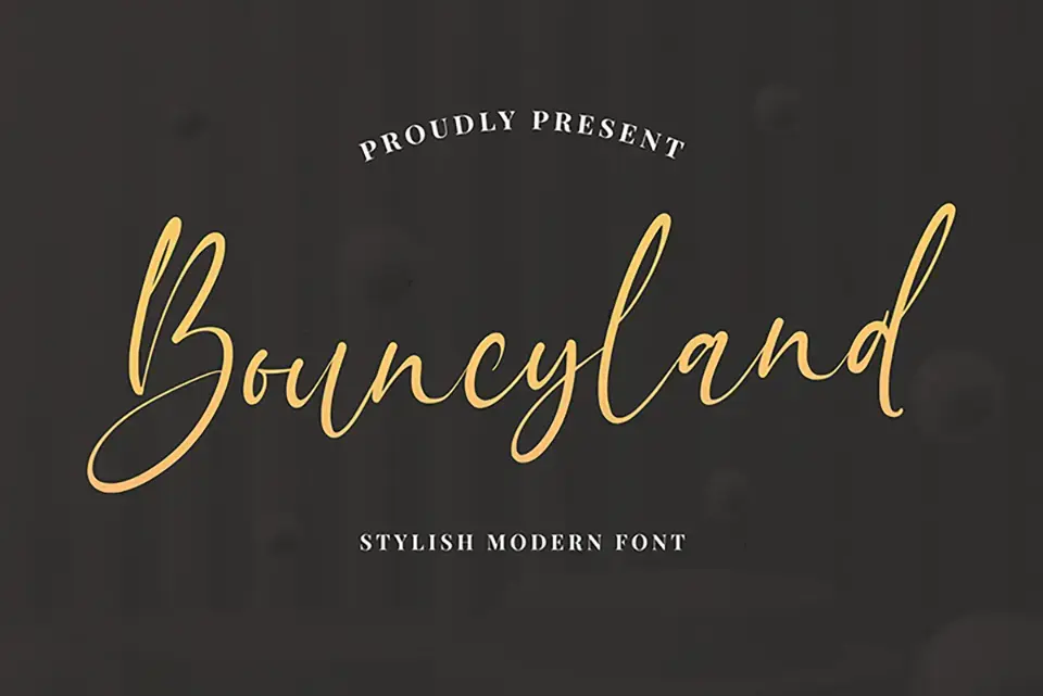 Bouncyland Font