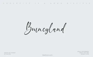 Bouncyland Font
