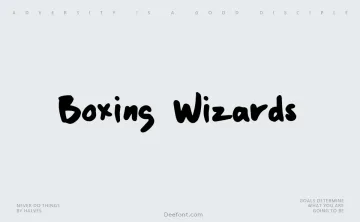 Boxing Wizards Font