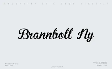 Brannboll Ny Font