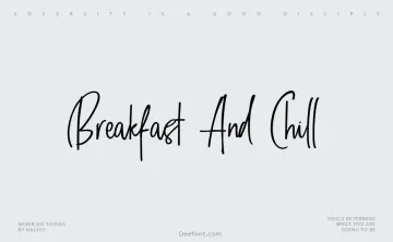 Breakfast And Chill Font