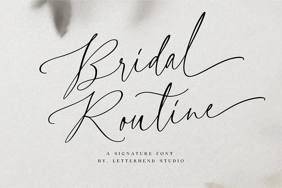 Bridal Routine Font