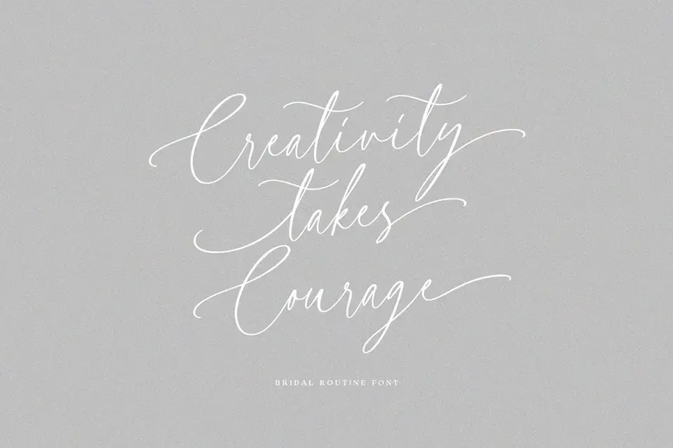 Bridal Routine Font