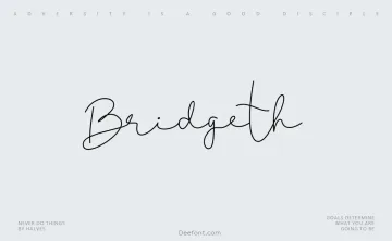 Bridgeth Font