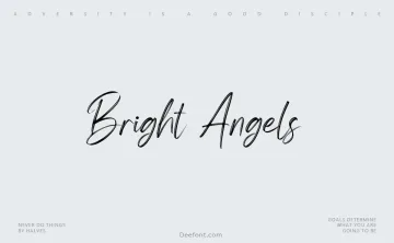 Bright Angels Font