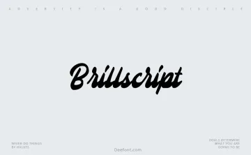 Brillscript Font