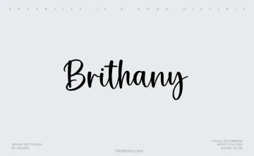 Brithany Font