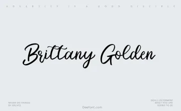 Brittany Golden Font