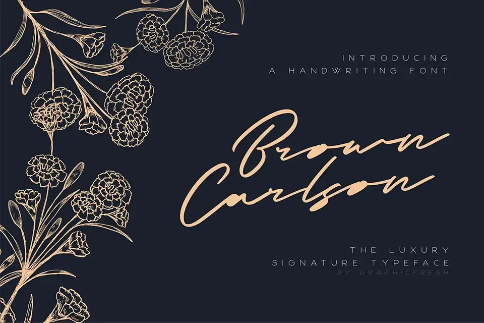 Brown Carlson Font
