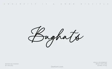 Bughats Font