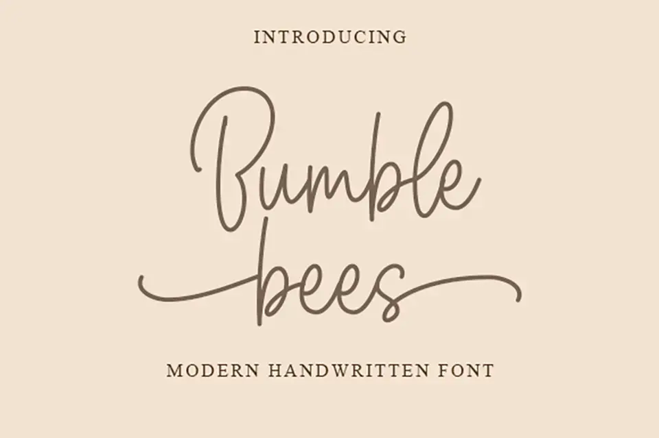 Bumble Bees Font