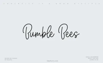 Bumble Bees Font