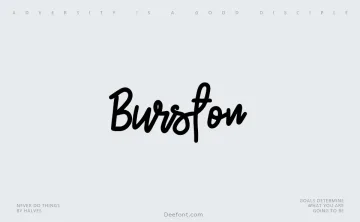Burston Font