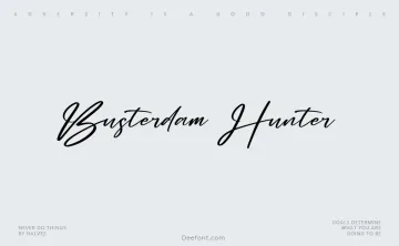Busterdam Hunter Font