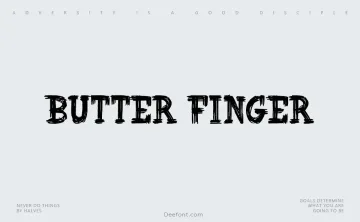 Butter Finger Font