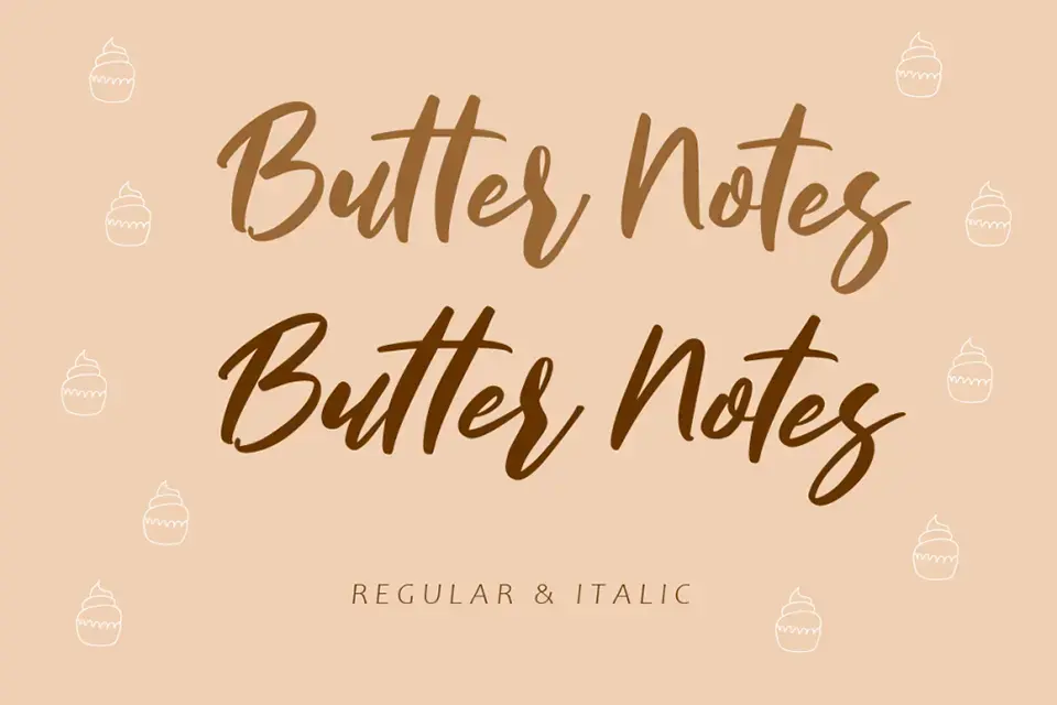 Butter Notes Font